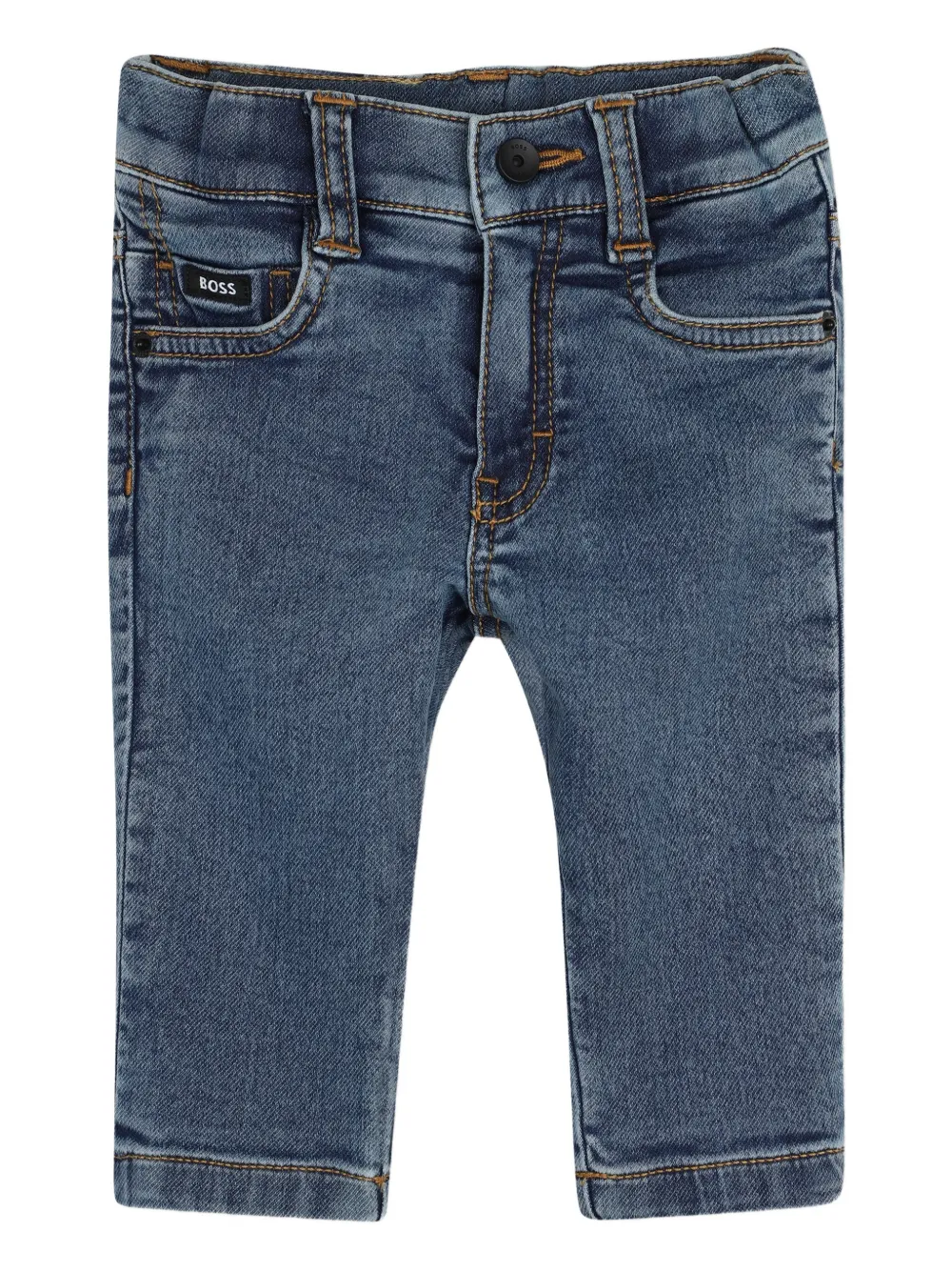 BOSS Kidswear Jeans con applicazione logo - Blu
