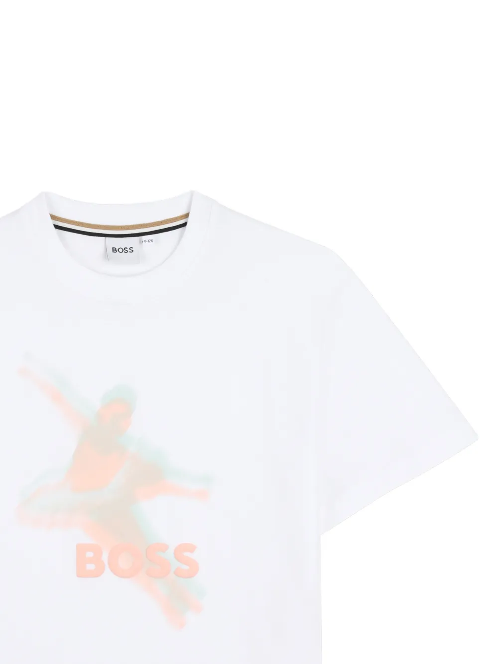BOSS Kidswear T-shirt met grafische print Wit