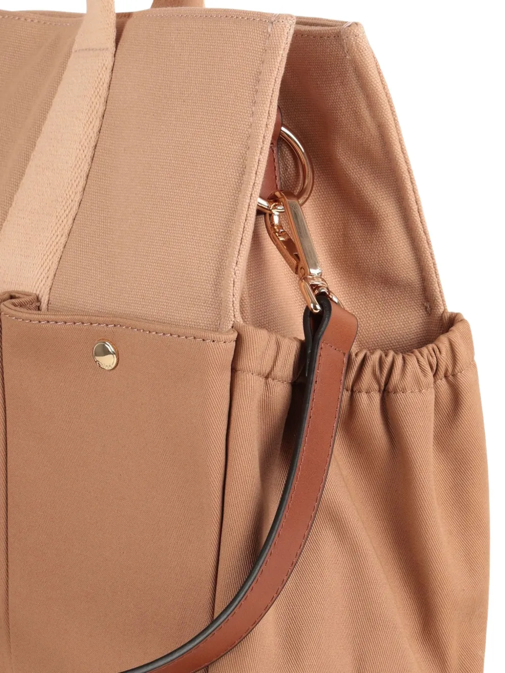  Chloé Kids Sac à Langer à Logo Brodé (six Pièces) - Tons Neutres 
