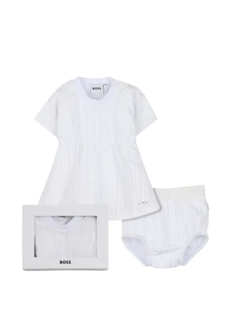 BOSS Kidswear striped dress bloomers set