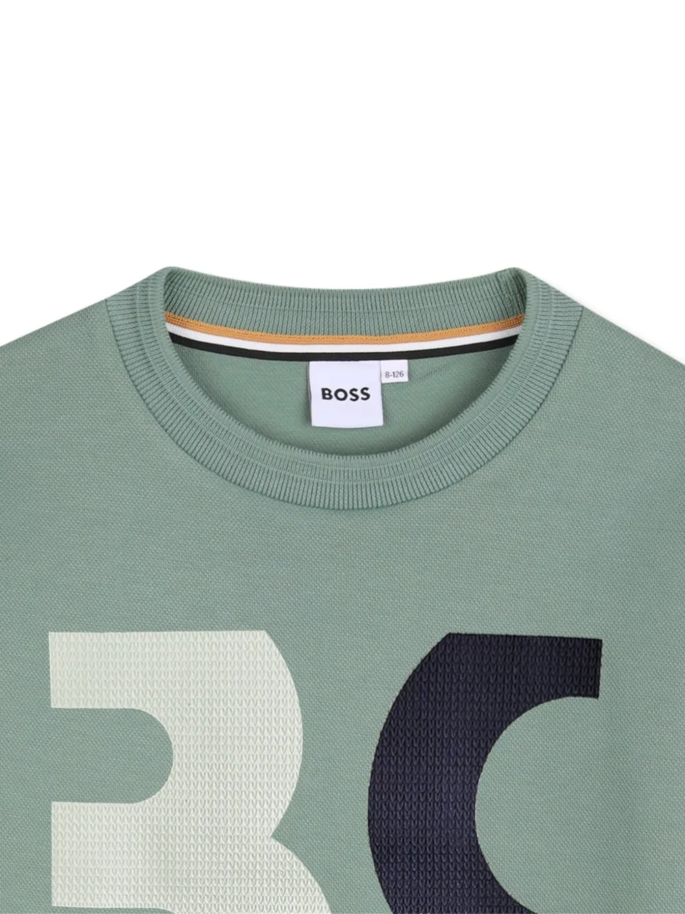 BOSS Kidswear T-shirt met logoprint Groen