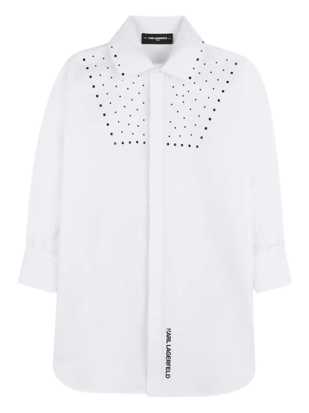 Karl Lagerfeld Kids Chemisier con decorazione - Bianco