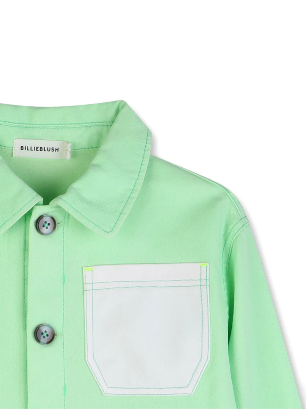 Billieblush Pocket-patch Buttoned Jacket - Green 