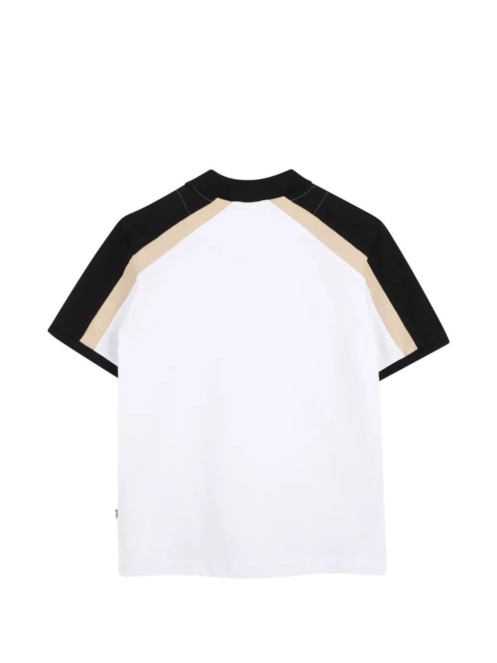 BOSS Kidswear Poloshirt met logodetail Wit
