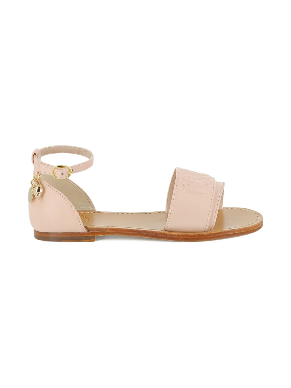 Chloé Kids Sandalen met logobedel Roze