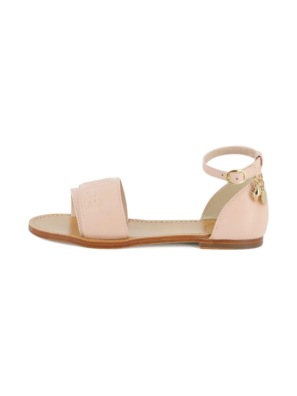 Chloé Kids Sandalen met logobedel Roze