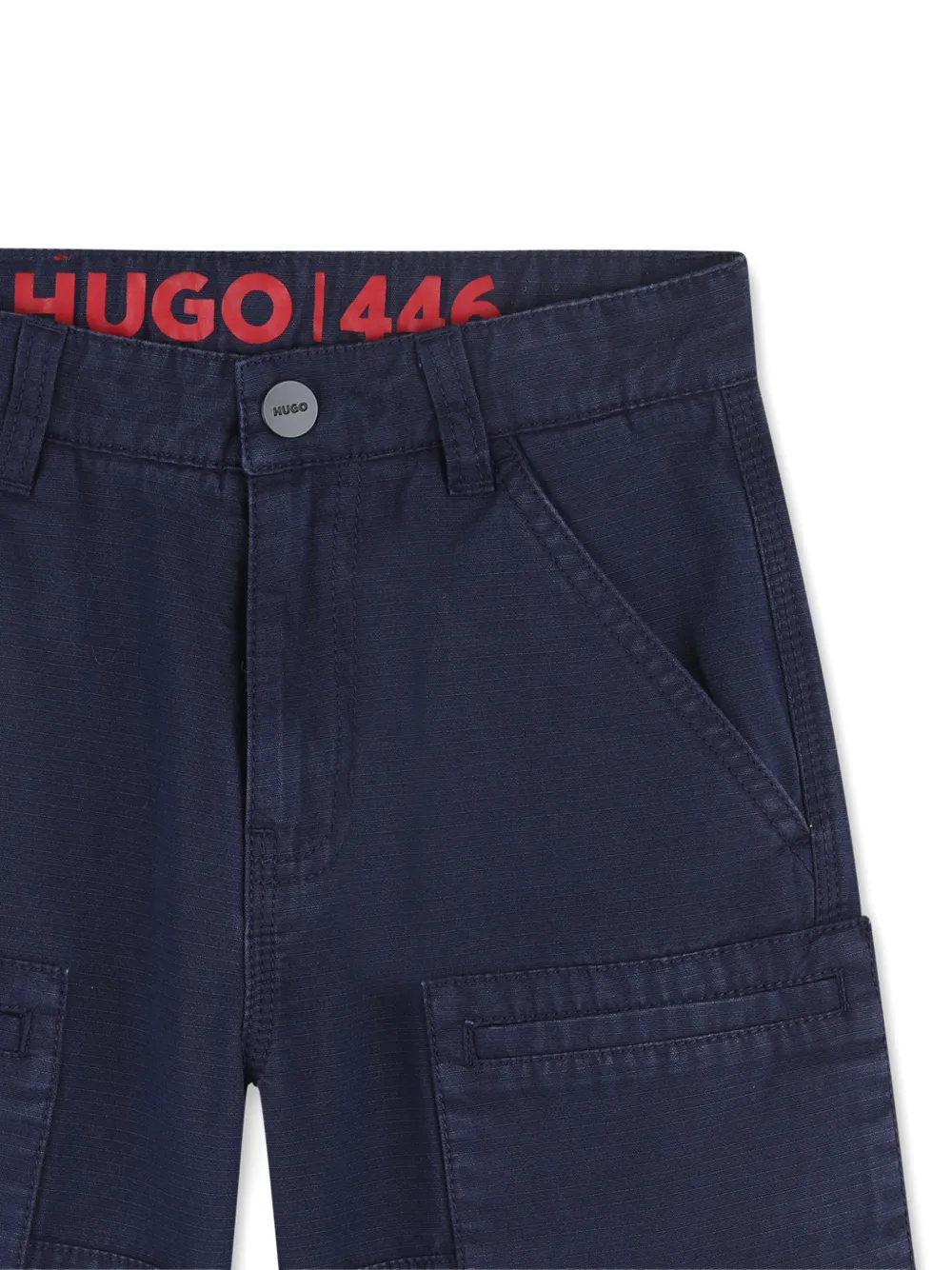  Hugo Kids Cargo-pocket Shorts - Blue 