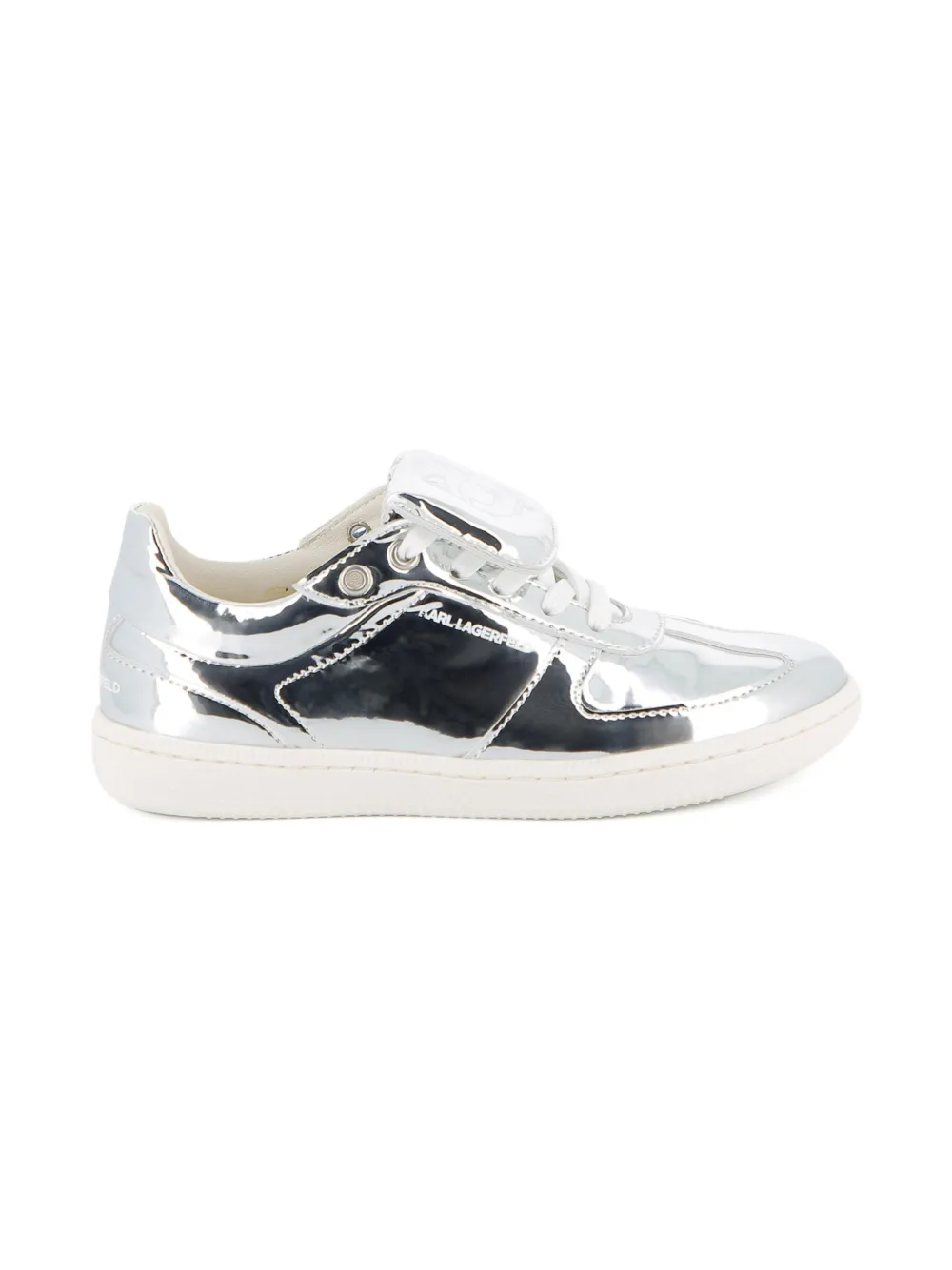 Karl Lagerfeld Kids Sneakers met metallic-effect Zilver