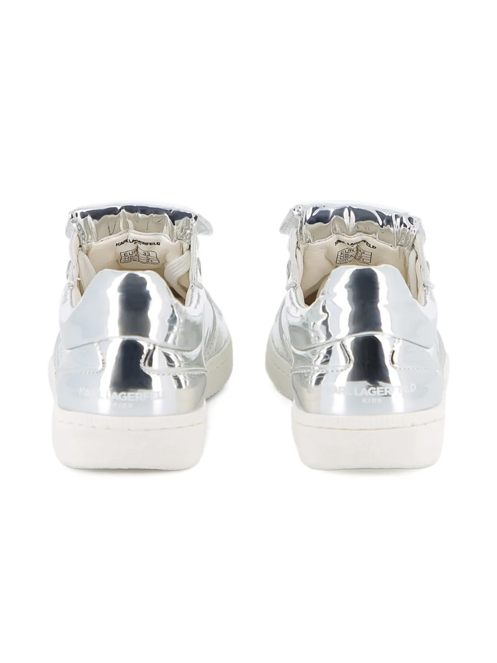 Karl Lagerfeld Kids Sneakers met metallic-effect Zilver