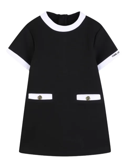 Karl Lagerfeld Kids vestido con botón