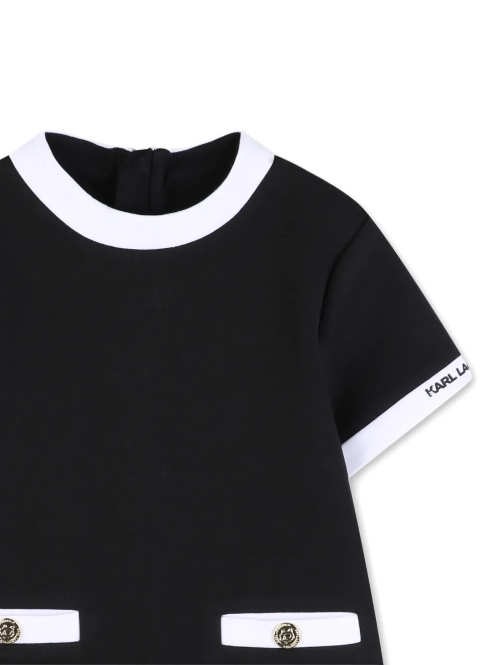 Karl Lagerfeld Kids Jurk met korte mouwen en koop Zwart