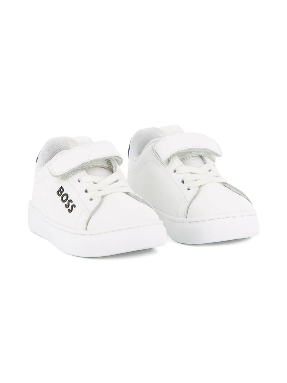 BOSS Kidswear Sneakers met klittenband Wit