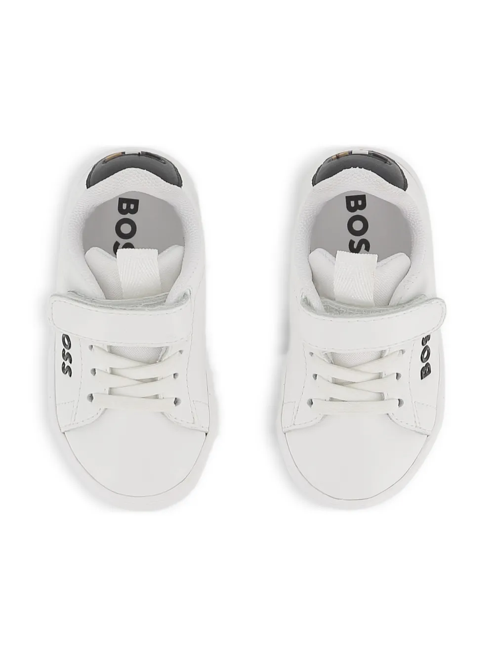 BOSS Kidswear Sneakers met klittenband Wit