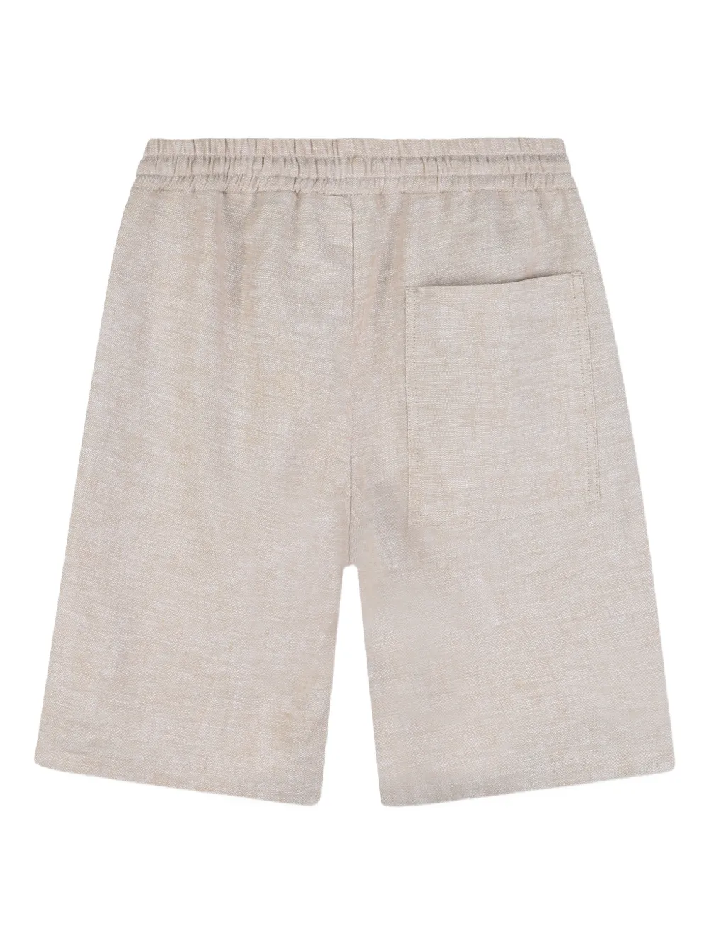  Boss Kidswear Seam-pocket Drawstring Shorts - Neutrals 