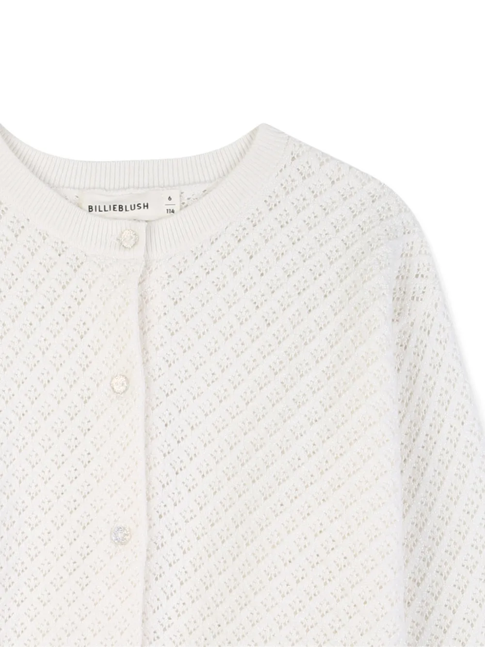  Billieblush Long-sleeve Cardigan - White 