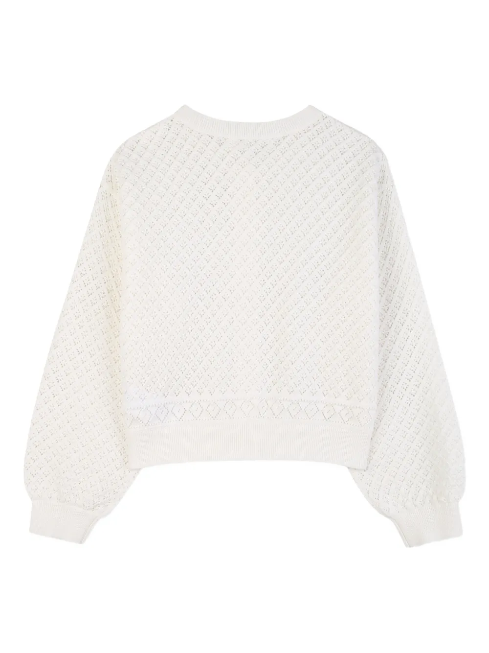  Billieblush Long-sleeve Cardigan - White 