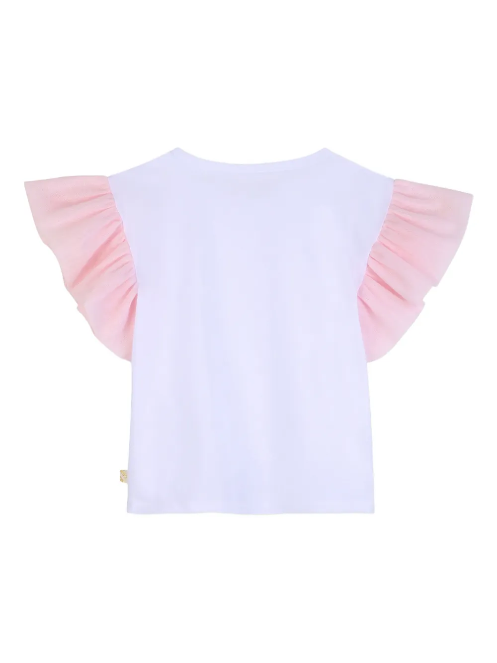 Billieblush T-shirt met ruches mouwen Wit