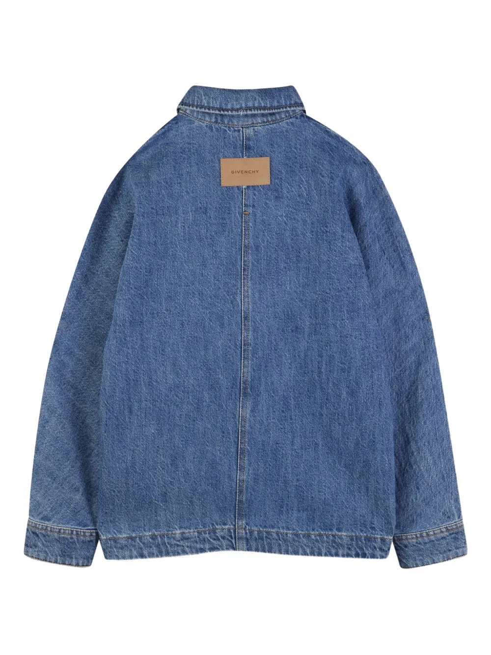 Givenchy Kids Shirt met logo en zak Blauw