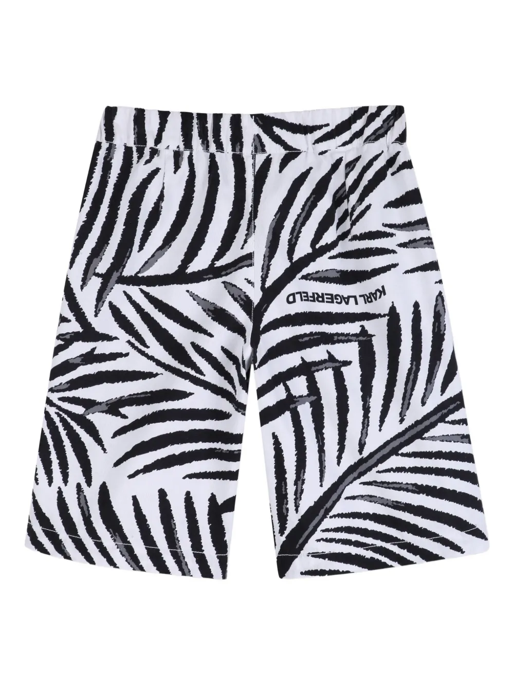 Karl Lagerfeld Kids Bermuda shorts met print Wit