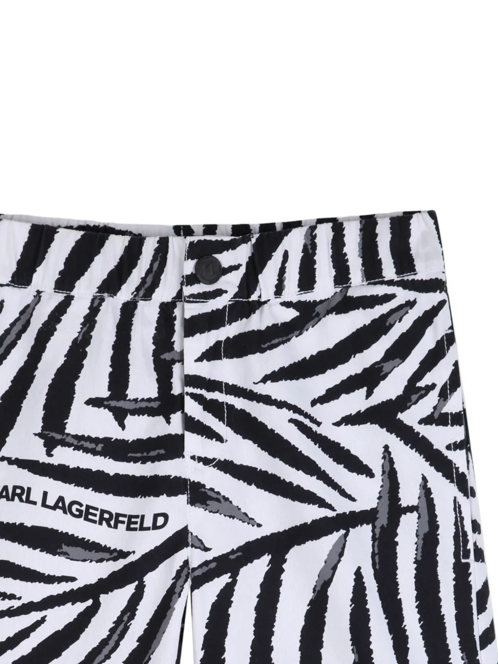 Karl Lagerfeld Kids Bermuda shorts met print Wit