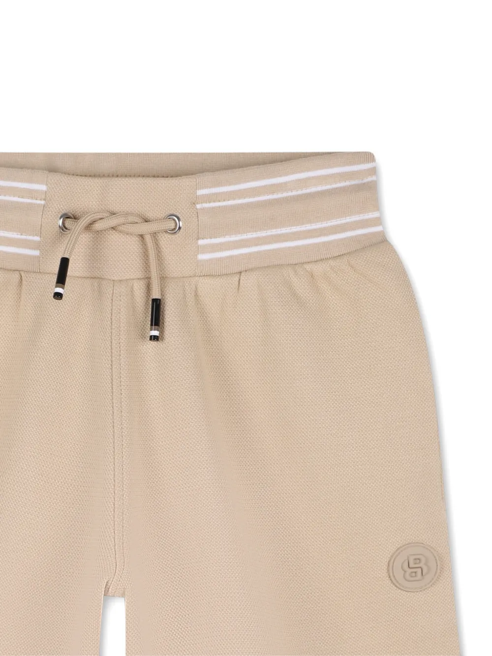 BOSS Kidswear Gestreepte shorts Beige