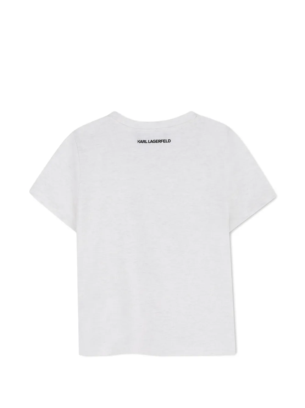 Karl Lagerfeld Kids T-shirt verfraaid met logo Grijs