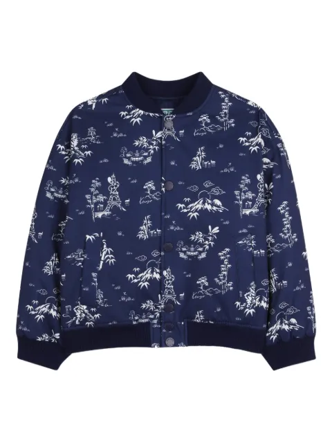 Kenzo Kids chamarra bomber estampada