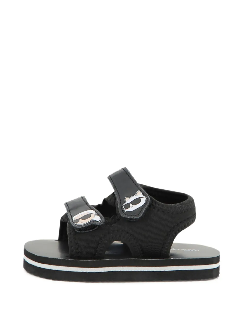 Karl Lagerfeld Kids Sandalen met klittenband Zwart