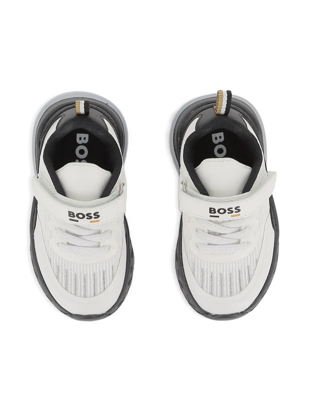 BOSS Kidswear Sneakers met klittenband Wit