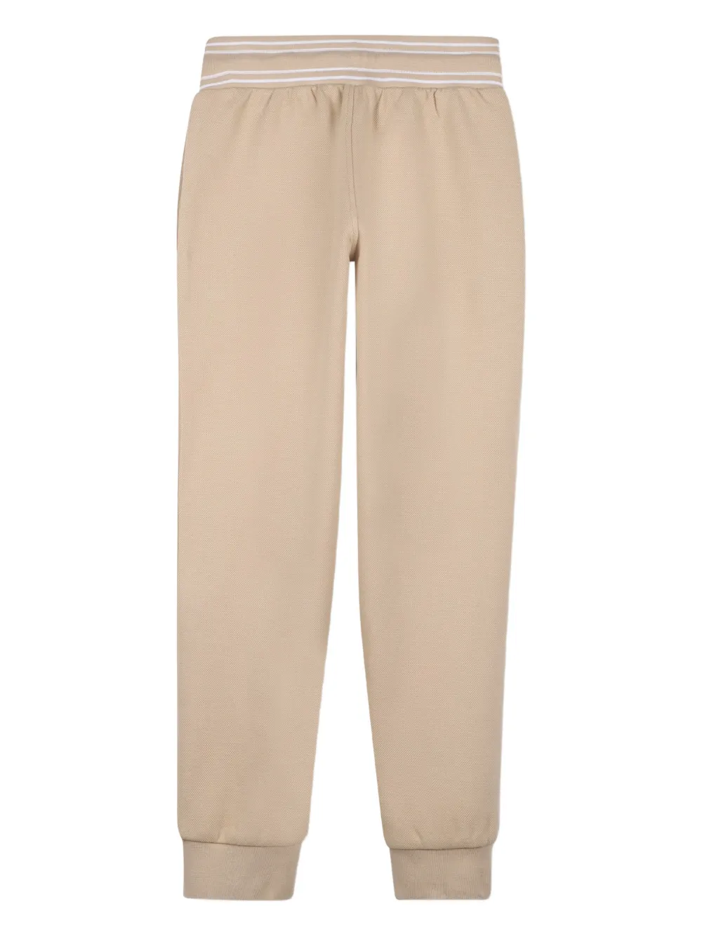 BOSS Kidswear Trainingsbroek met logoprint Beige