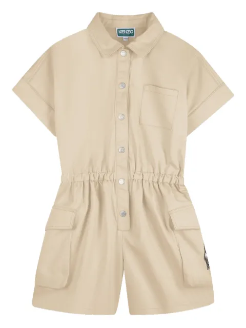 Kenzo Kids combishort boutonnée à poches multiples