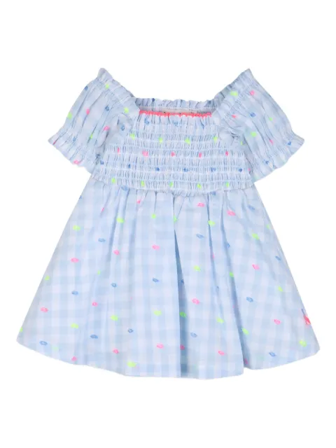 Billieblush vestido midi con cuadros estampados