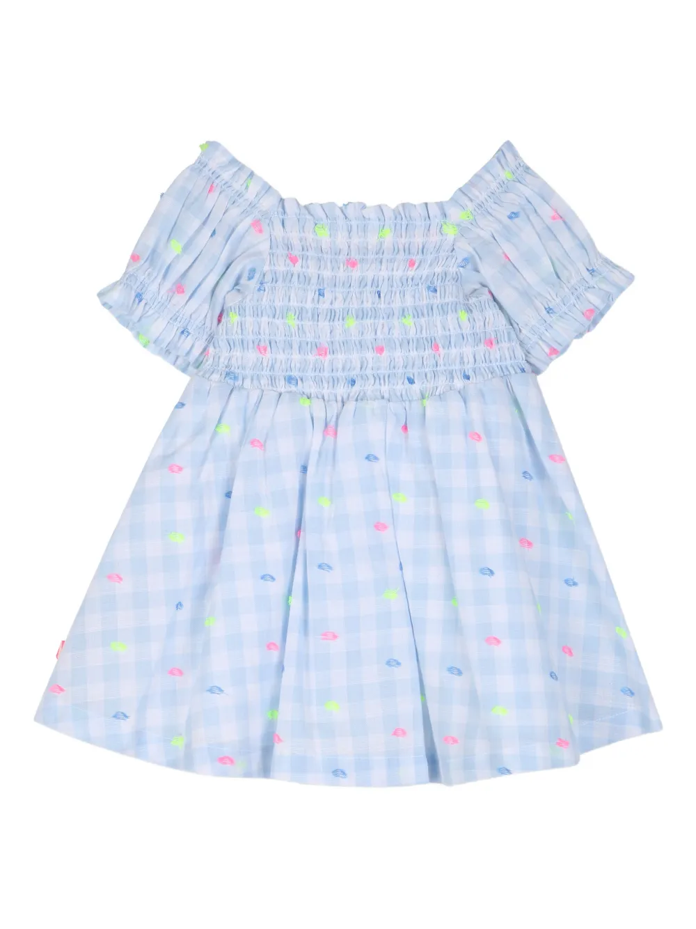  Billieblush Check-pattern Dress - Blue 