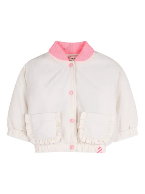 Billieblush ruffled-trim bomber jacket
