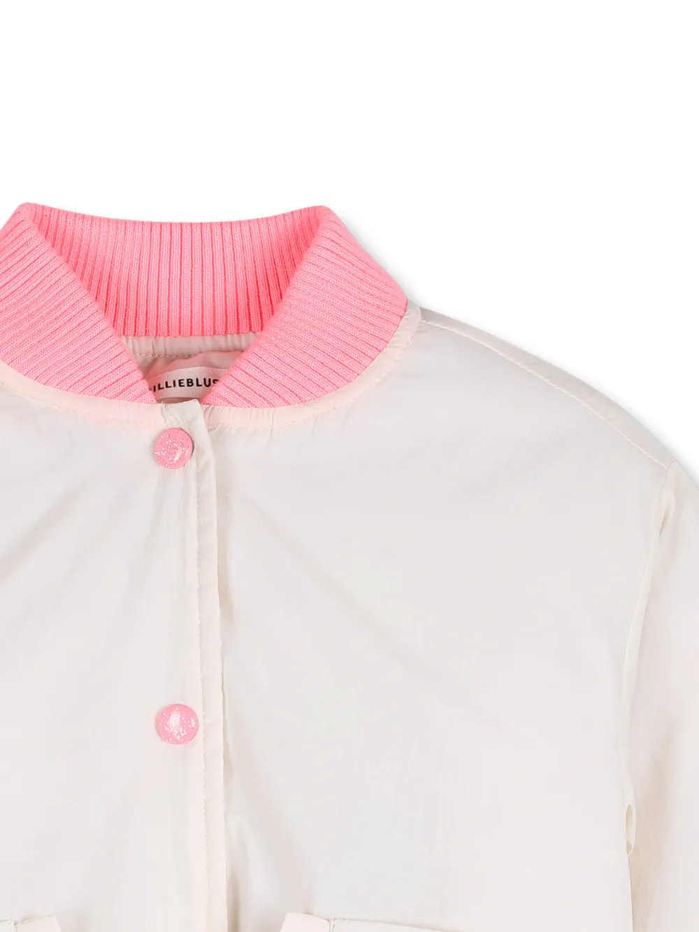  Billieblush Ruffled-trim Bomber Jacket - Neutrals 