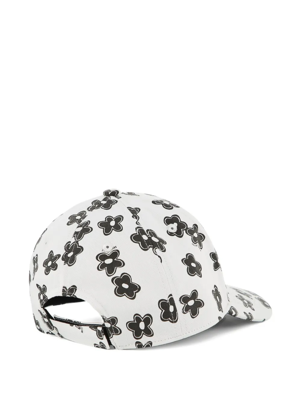Floral-Print Logo-Patch Baseball Cap