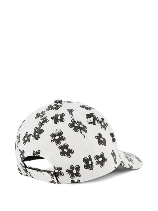 Marc Jacobs Kids floral-print logo-patch Baseball Cap  display picture 1