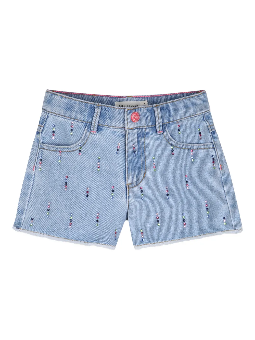 Billieblush crystal-embellished denim shorts