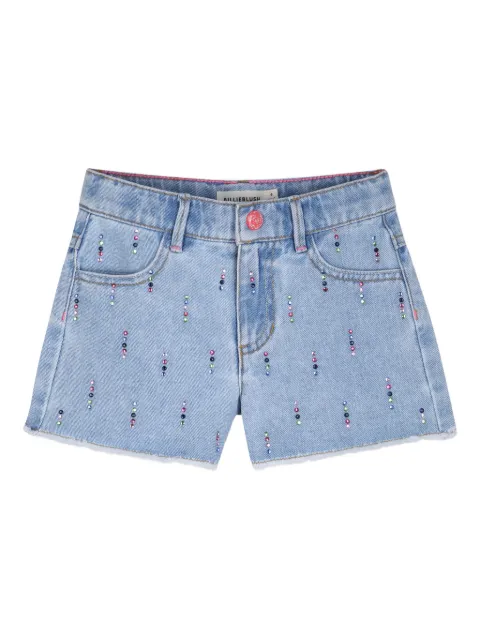 Billieblush crystal-embellished denim shorts