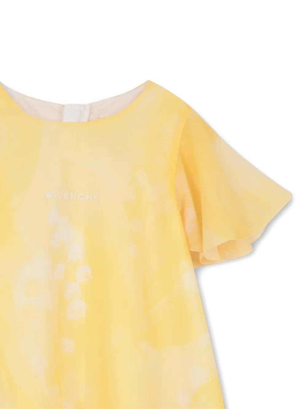  Givenchy Kids Logo Zip-fastening Dress - Yellow 