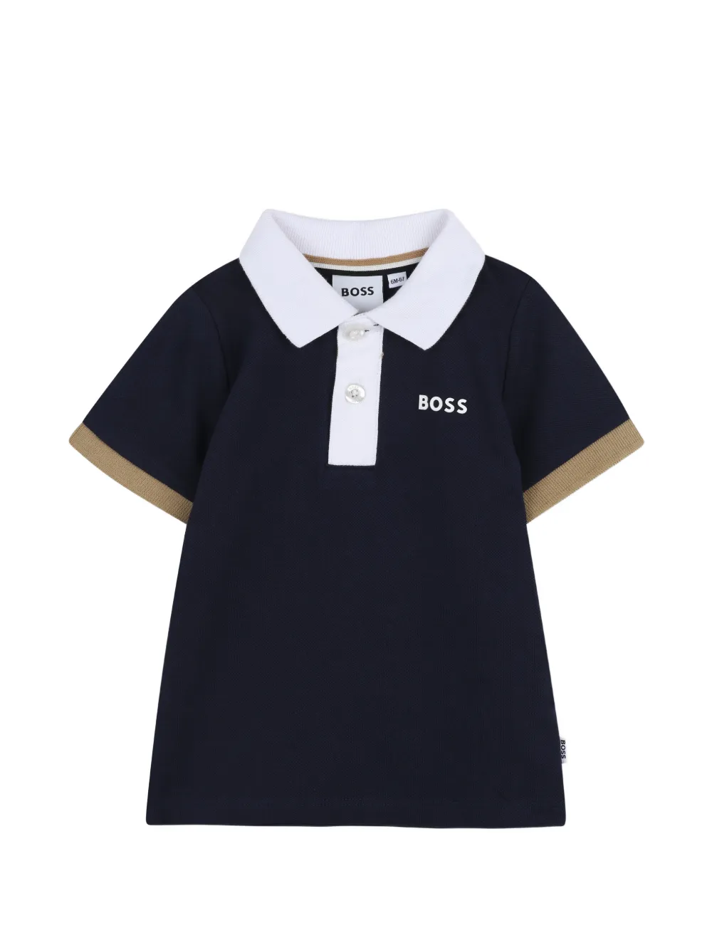 BOSS Kidswear Polo con logo - Blu