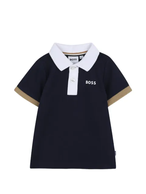 BOSS Kidswear logo-print polo shirt
