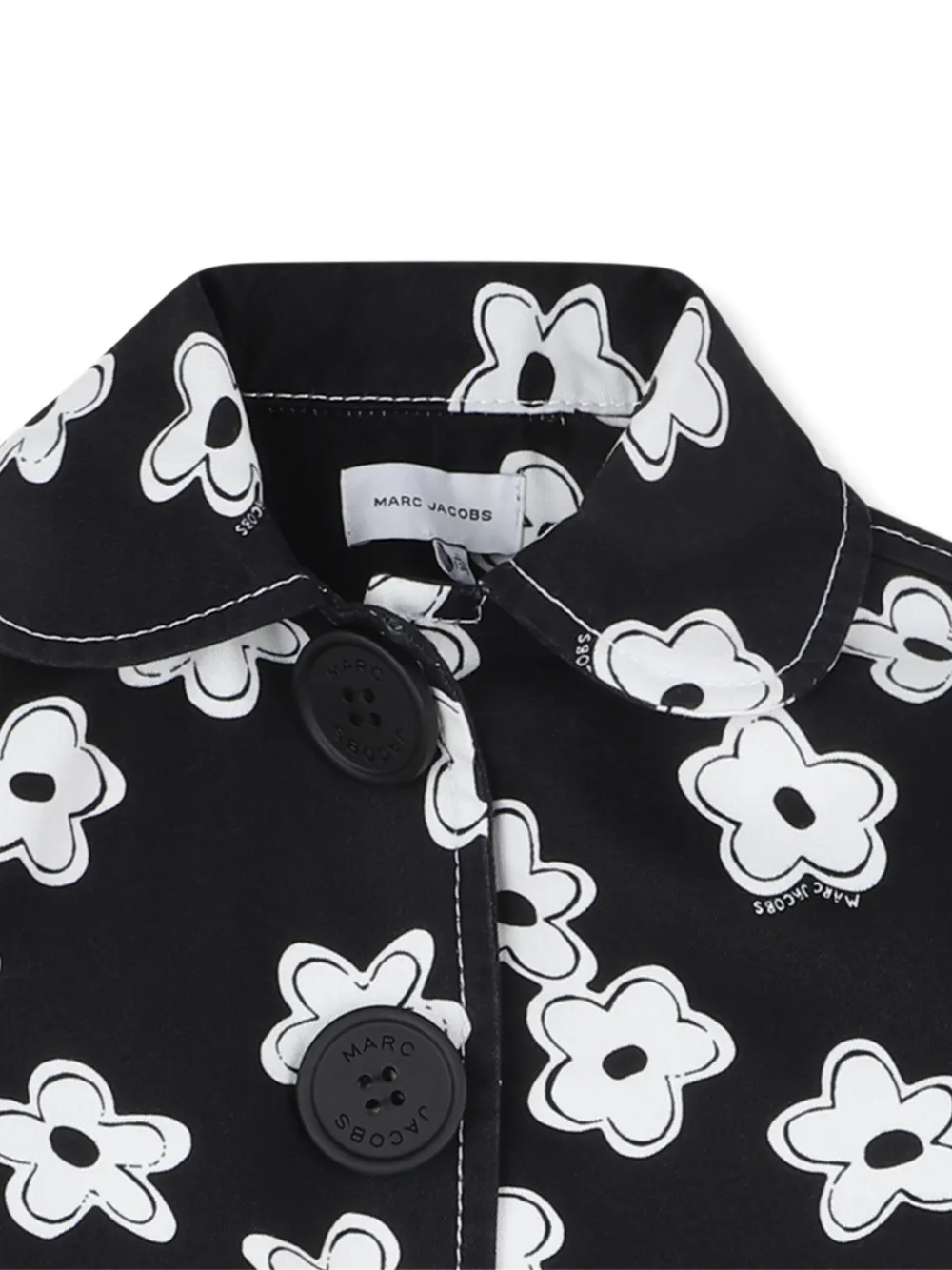 Floral-Print Button-Fastening Jacket