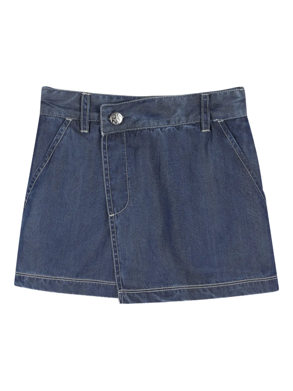 Dkny Kids Shorts con cuciture a contrasto - Blu