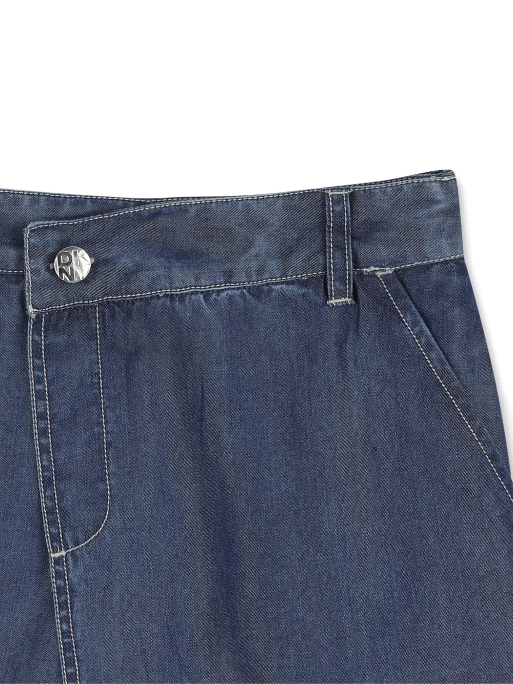  Dkny Kids Contrast-stitch Shorts - Blue 
