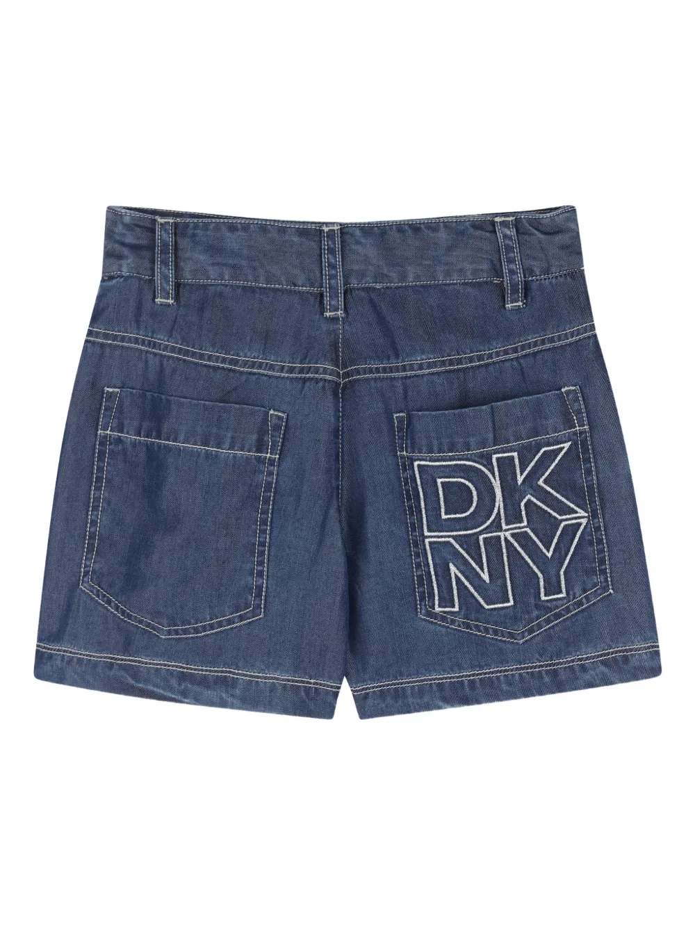  Dkny Kids Contrast-stitch Shorts - Blue 