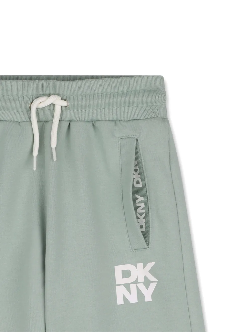  Dkny Kids Logo-print Bermuda Shorts - Green 