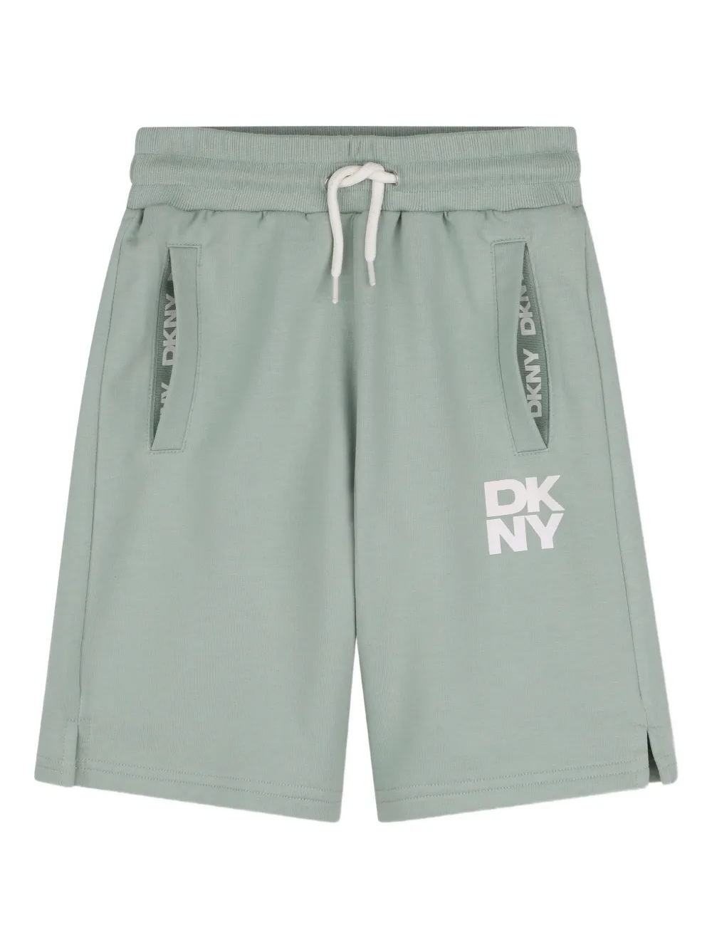 Dkny Kids Bermuda con stampa - Verde