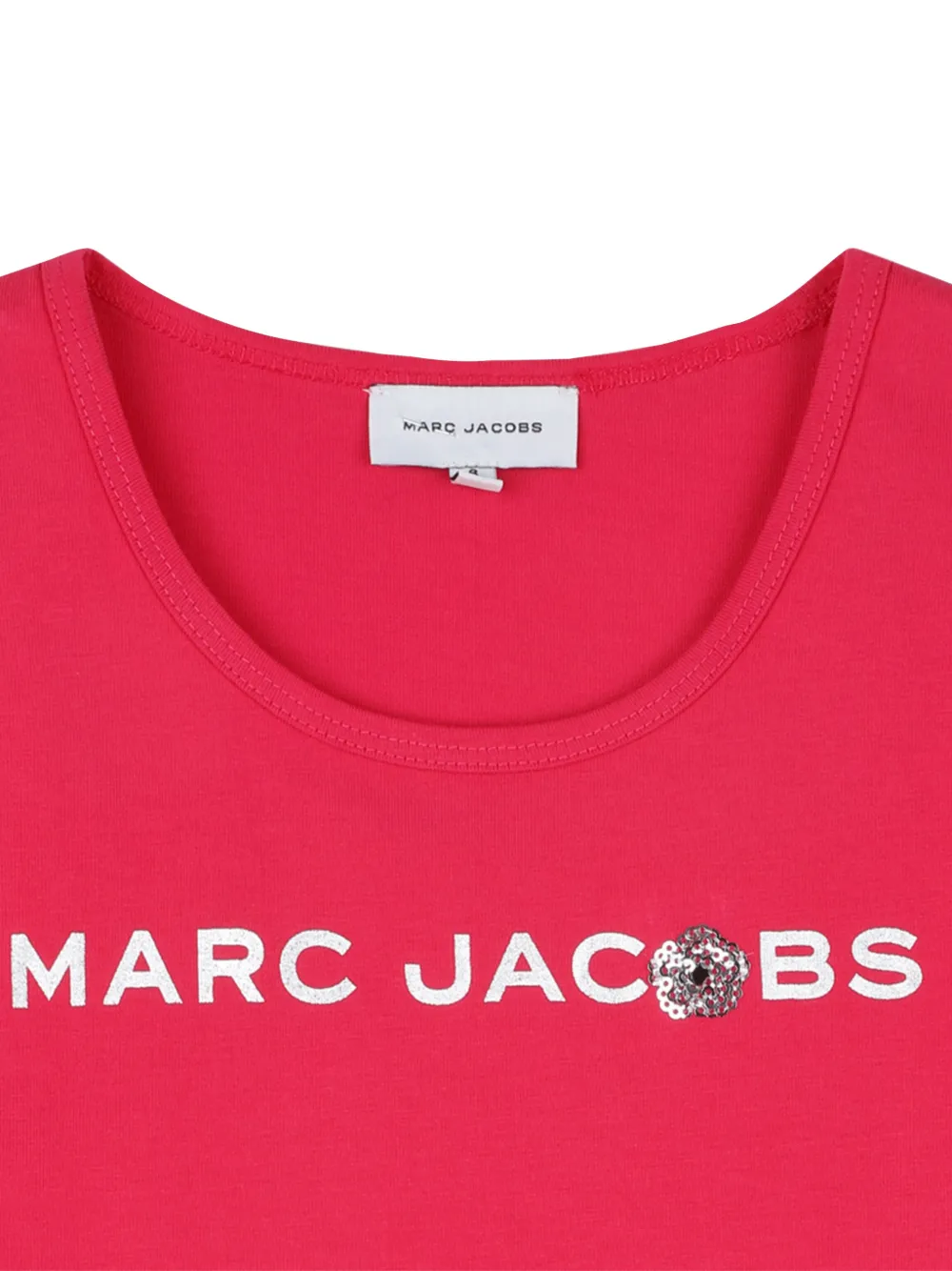  Marc Jacobs Kids Sequin Logo Tank Top - Red 