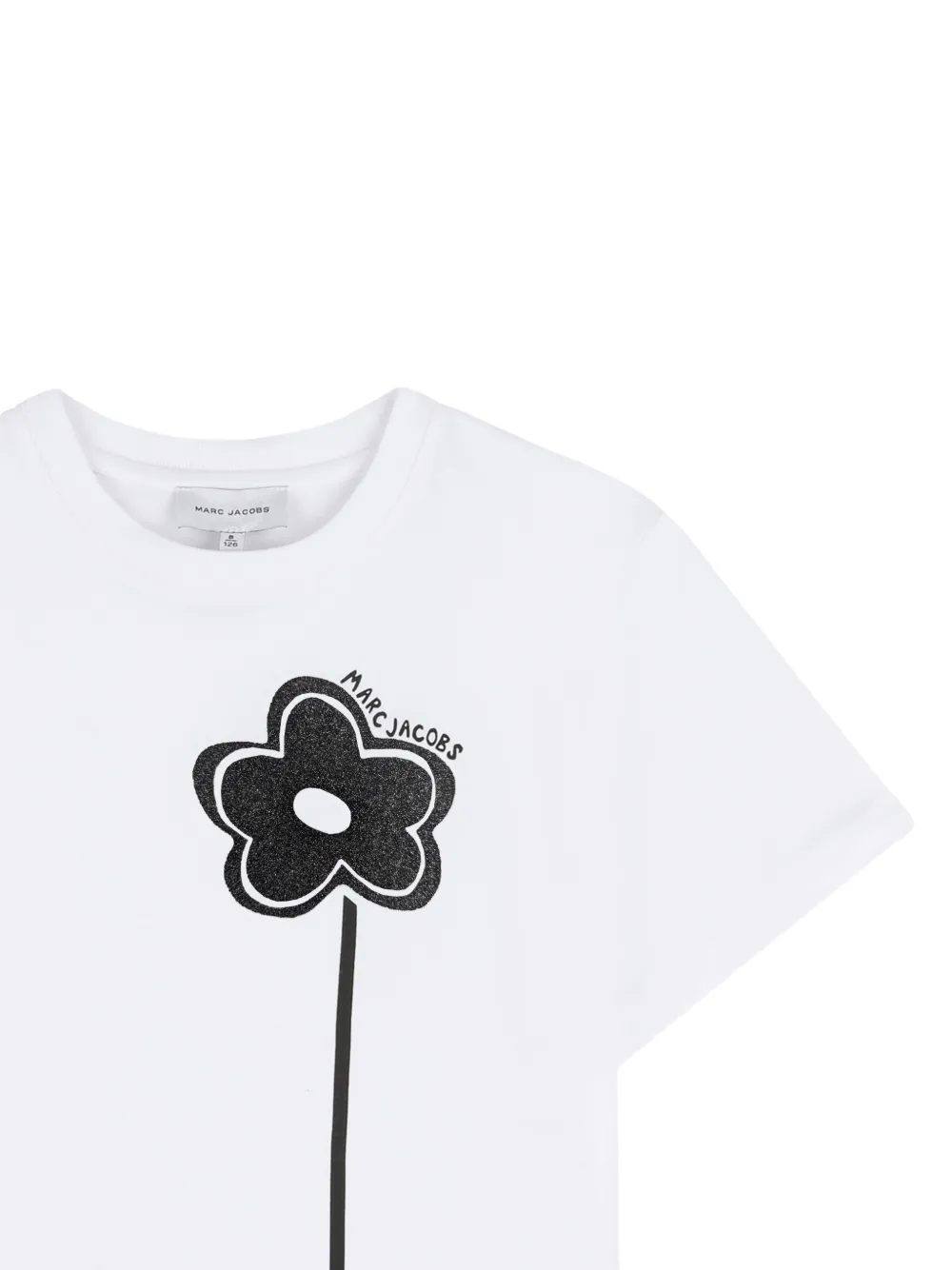 Marc Jacobs Kids T-shirt met bloemenprint Wit